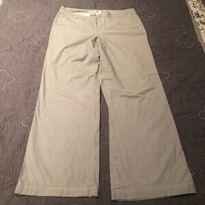 GAP Factory wide leg blue/white striped trousers - size 14 L